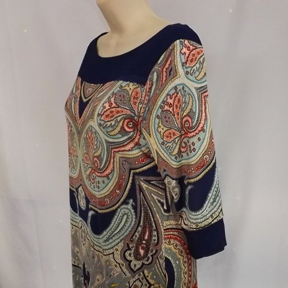 Gilli Shift Dress, Multi Color Pattern, Size M - Picture 4 of 6